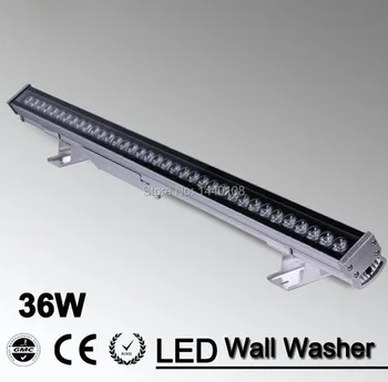 36W זרקור LED מכונת כביסת הקיר RGB 85-265V DMX512 שליטה שינוי צבע המנורה חיצוני נוף תאורה תאורת גן אור