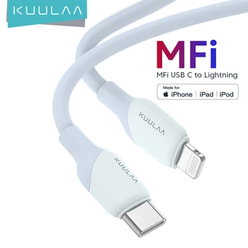KUULAA USB סי ברק MFI כבל לאייפון טעינה מהירה כבל משטרת 30W USB Type-C לאייפון 14 13 12 12 11 Pro Max X XS XR 8
