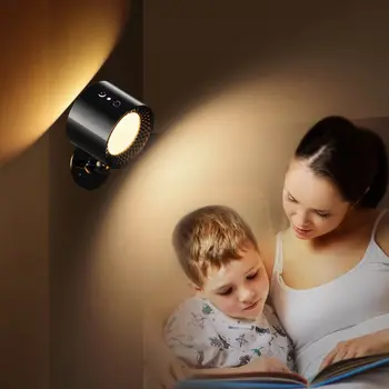 גע בשלט רחוק מקורה אלחוטית נטענת מנורת קיר מופעל באמצעות סוללה LED אלחוטי פמוטי קיר אור עם USB לטעינה