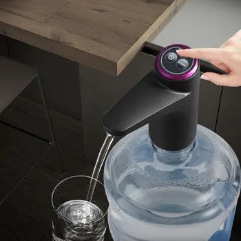 מיני אלקטריק מתקן המים משאבה ניידת לשתות חבית ליטר בקבוק מים טעינת USB חכם אוטומטי משאבת יד המכונה.