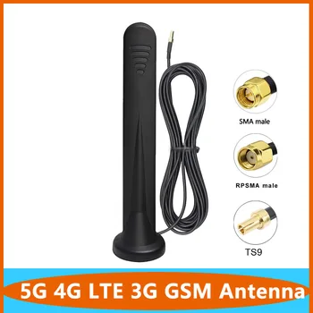 TS9 SMA 5G 4G-LTE, 3G GSM נתב אנטנה 600~6000Mhz אומני WiFi CPE Pro חיצוני אלחוטי אווירי עם בסיס מגנטי