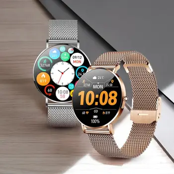 Smartwatch נקבה מסך מגע צריכת חשמל נמוכה השעון המעורר להזכיר חכם לצפות.