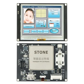 4.3 אינטש HMI TFT LCD צבעוני עם בקר + תוכנית + מסך מגע + UART סדרת ממשק