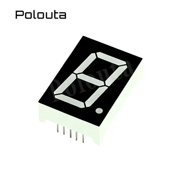 Polouta 4.0/5.0 Inch 1 Bit תצוגת LED מודול דיגיטלי צינור משותף הקתודה לבין האנודה אדום ליבה כפולה דיגיטלי הצינור העליון נמוך יותר רגליים