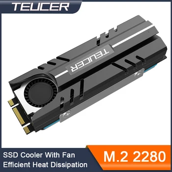 TEUCER M. 2 NVMe SSD כיור חום 2280 מצב מוצק דיסק זרימת אוויר קריר גוף קירור אטם עם תרמי Pad PC אביזרים