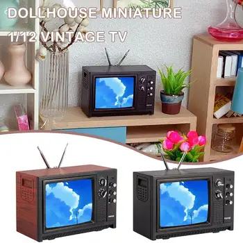 מיני בית בובות מיני טלוויזיה ישנה רהיטים אביזרים מוצרים חדשים