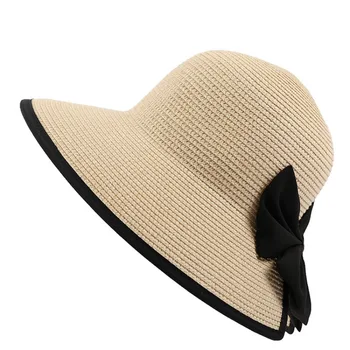 כובע רחב שוליים גדולים חוף כובע פנמה נשים כובע קש הגנת UV מתקפל הגנה מהשמש כובע חג חיצוני ספורט כובע