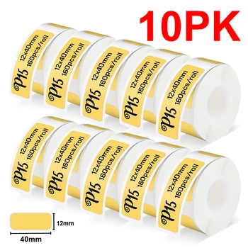 10PK P15 תווית נייר למדפסת עבור P15 תרמי תוויות Marklife P15 P11 P12 מעדנייה Q2 Phomemo D30 PRT M11 Labeller DIY P15 תווית