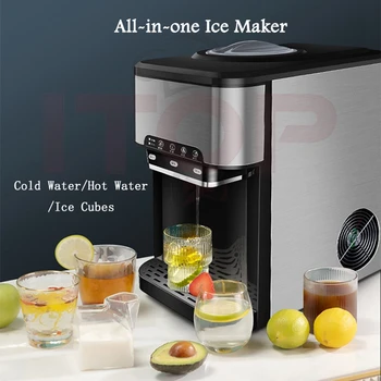 ITOP קרח להכנת שתייה, מכונת מים קרים/מים חמים/קוביות קרח כל אחד ב-Ice Maker חכם בקרת טמפרטורה מערכת