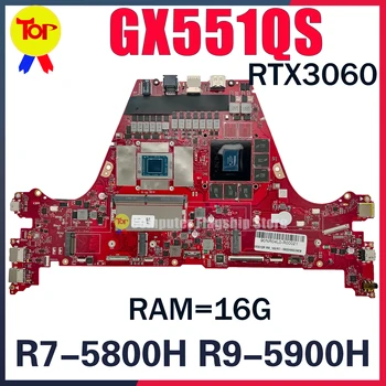 KEFU GX551QM מחשב נייד לוח אם ASUS רוג ' Zephyus Duo 15 סה GX551 GX551Q GX551QS R7-5800H 16GB RTX3060/V6G Mainboard עובד