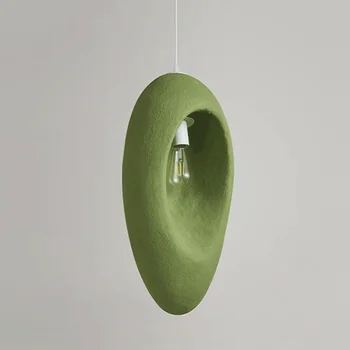 תליון מנורה Led אמנות נברשת אור עיצוב חדר מעצב חיים ירוק טרי באיכות גבוהה נורדי ההגירה סגנון השינה אווירה