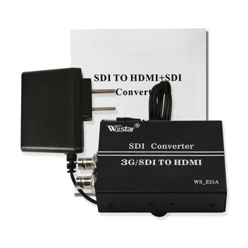SDI ל HDMI ממיר 3G SDI ממיר BNC HDMI ממיר תמיכה 720P 1080P עם SDI לולאה עבור צגים קולנוע ביתי