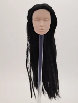 מלכות אופנה פופי פארקר ריק הפנים יפן עור שיער שחור 1/6 מידה שלמות בובה נשית הראש
