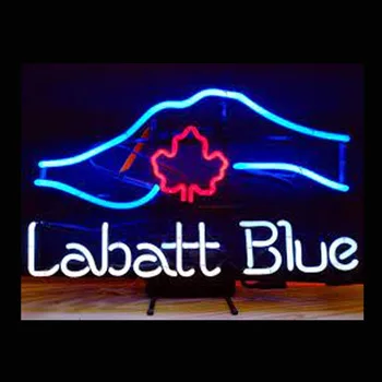 Labatt כחול ניאון אור סימן מותאם אישית בעבודת יד אמיתית צינור זכוכית חנות בירה, בר מסעדה חברות לפרסם קיר בעיצוב תצוגה 17