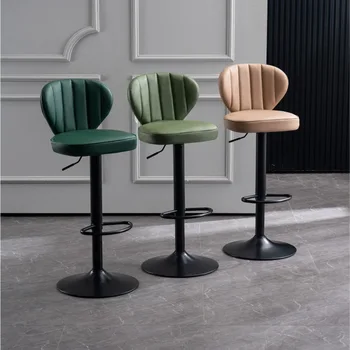 בר הכיסא צפון אירופה למעלה ולמטה סיבוב מודרני פשוטה יוקרה הביתה בר כיסא ברזל גבוה, כסא בר קפה המבורג חנות