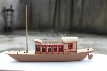 NIDALE מודל הסחר הסינית נושאת הספינה הרכבה דגם diy ערכות כוח מונחה תרסיס מים הספינה 3D פאזל עץ