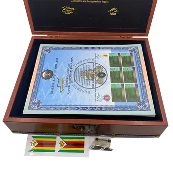200pcs אחד גוגול מכולות זימבבואה גלול שטרות 509 Quintrigintillion עם UV נגד זיוף נחמד עם קופסא מתנה