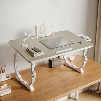 בבית קיפול מחשב נייד, שולחן Bed & ספה נייד המיטה מגש השולחן נייד Lap Desk עבור לימוד קריאת המיטה מגש עליון לשולחן