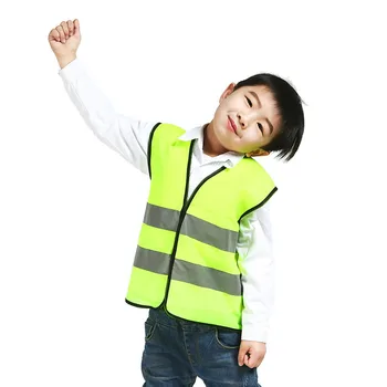 ילדים חגורת בטיחות רעיוני בגדי ילדים אפוד מגן ניראות גבוהה צהוב ניאון חגורת בטיחות לבית הספר חיצוני