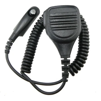 כתף מיקרופון עבור Motorola מכשיר קשר רדיו GP328 GP338 HT1250 PTX760 עמיד למים, Dustproof מרחוק כף יד מיקרופון