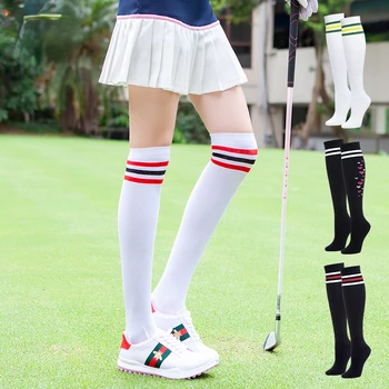 גולף חדש גרבי נשים גרבי ניילון באורך הברך, גרביים יכולים להיות מתאימים עם חצאיות קצרות.