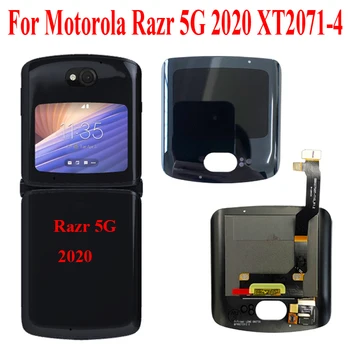 Origianl Razr 5G LCD עבור מוטו עבור Motorola RAZR Moto 5G XT2071-4 חיצוניים משני תצוגת LCD מסך מגע דיגיטלית הרכבה