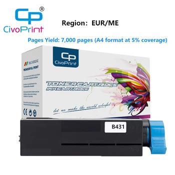 civoprint 7000 דפים תואם באזור EUR/לי B431 מחסנית טונר עבור אוקי B431 MB461 MB471 MB471W MB491 המדפסת