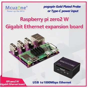 פאי פטל zero2 W Gigabit Ethernet הרחבת הלוח USB ל-Ethernet, USB HUB RJ45 כובע typec אפס