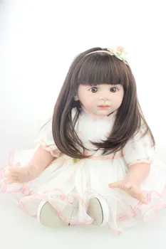 2015 חדש חם מכירה מציאותי מחדש todder בובת ילדה הסיטוניים בובות תינוק אופנה בובת מתנת חג המולד