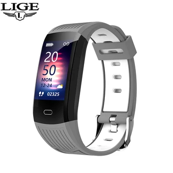 LIGE 2020 חדש Smartwatch גברים מלא מגע Multi-במצב ספורט עם שעון חכם גברים קצב לב צג השעון עמיד למים