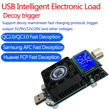 KZ25 25W KZ35 35w אור קבוע האלקטרונית הנוכחית מטען USB Type C QC2.0/3.0 AFC FCP סוללה Testser הפרשות היכולת לפקח