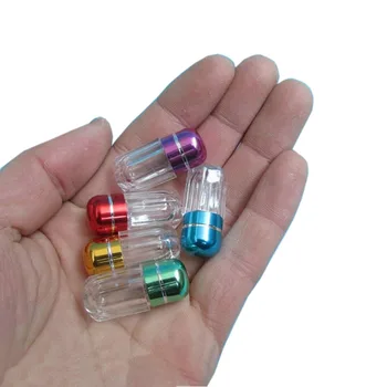 100/500pcs 2ml כמוסה בקבוקים צבעוניים ריקים הגלולה במקרה פלסטיק סמים מיכל הלוח רפואה מפצלי בעל תיבת