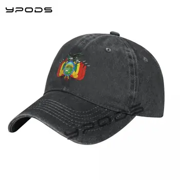 המעיל של נשק של בוליביה, כובעי בייסבול עבור גברים, נשים, וינטאג', שטף כותנה אבא כובעים הדפסה Snapback כובע כובע
