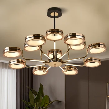LED מודרנית נברשת חי פינת אוכל, חדר השינה, מטבח, צבע אור לשינוי התקרה נברשות מנורת בית עיצוב תאורה