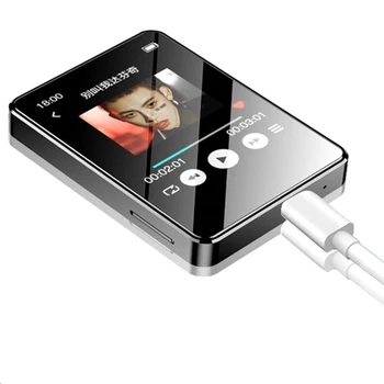 נייד נגן MP3 Bluetooth 5.0 מוסיקה רמקול סטריאו מיני MP4 וידאו השמעה עם מסך LED רדיו FM הקלטה