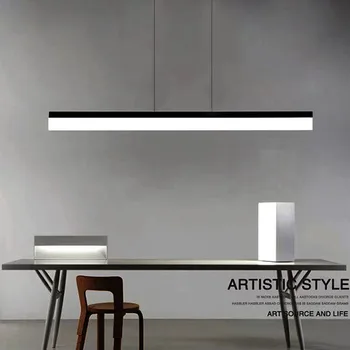 LED מודרנית זמן תאורה תלויות במשרד פגישת רו נברשת פשוטה שולחן בר דלפק המסעדה Droplight מכון אורות תליון