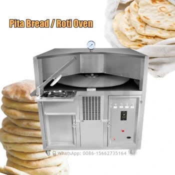 מסחרי אפייה בתנור גז סוג מסתובב סביב עוגיות מכונה השולחן פיתות או טורטיות בתנור