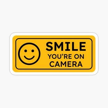 Smile אתה על מצלמה 5PCS רכב מדבקות קיר בקבוקי מים מקרר חמוד מצחיק המכונית מזוודות חדר הפגוש חלון המחשב הנייד קריקטורה