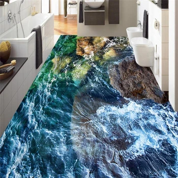 beibehang הפלאות החוף אבן 3D בסלון קומה אמבטיה מותאם אישית גדול pvc עמידים לשחיקה עמיד למים סרט פלסטיק