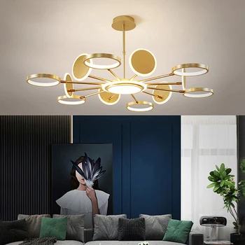 נורדי זהב/שחור מודרני הוביל אורות תליון על Diningroom hanglamp תליון מנורה עיצוב הבית מנורות השעיה luminaire lustres