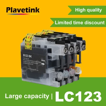Plavetink LC123 LC121 תואם מחסניות דיו עבור האח DCP-J4110DW/J132W/J152W/ J552DW/J752DW MFC-J470DW J650DW J870DW