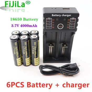 3,7 V wiederaufladbare liion batterie mit ladegerät für Led taschenlampe batery litio batterie + Ladegerät