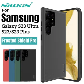 NILLKIN עבור Samsung Galaxy S23 אולטרה 5G מקרה חלבית Pro מגן מקרה טלפון Shell עבור Samsung Galaxy S23/S23 ועוד קשה הכיסוי האחורי.