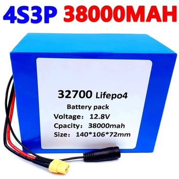 2021 32700 סוללת Lifepo4 Pack 4S3P 12.8 V 38Ah 4S 40A 100A מאוזנת עב 