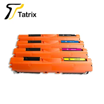 Tatrix פרימיום תואם לייזר צבע מחסנית טונר CF350A CF351A CF352A CF353A 130A עבור מדפסת HP MFP M176n M177fw