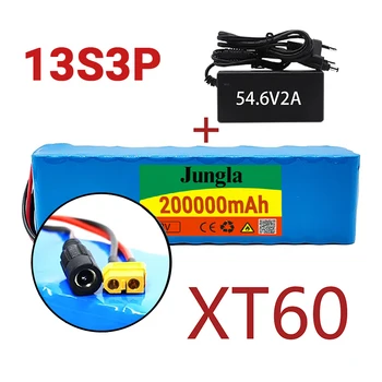 Batterie 13S3P 48V 200Ah XT60 ליתיום-יון 1000w, יוצקים vélo électrique בגודל 54.6 V avec BMS intégré et chargeur inclus
