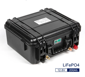 （לתת מטען ) Lifepo4 12V 200Ah סוללה 12.8 V סוללה מובנית עב 
