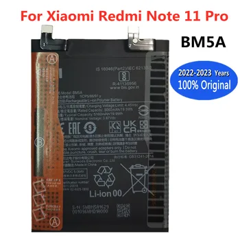 2023 המקורי BM5A Xiaomi 5160mAh Rechargable סוללה עבור Xiaomi Mi MIUI Hongmi Redmi הערה 11 pro 11pro טלפון חכם Batterie