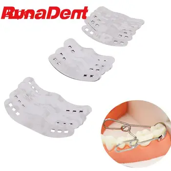 20 חתיכות/תיק מטריקס שיניים חתך מתאר מתכת מטריצות נירוסטה רופא שיניים כלים