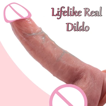 העור זין ענק, מציאותי, דילדו סיליקון רך זיוף אחד גדול זין מוצרים למבוגרים נקבות אוננות אירוטי צעצוע מין עבור נשים לסביות